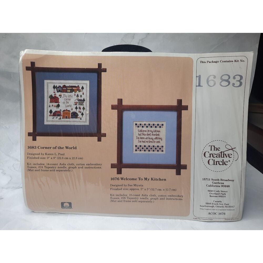 The Creative Circle Cross Stitch Kit Corner of My World 1683 9x90
